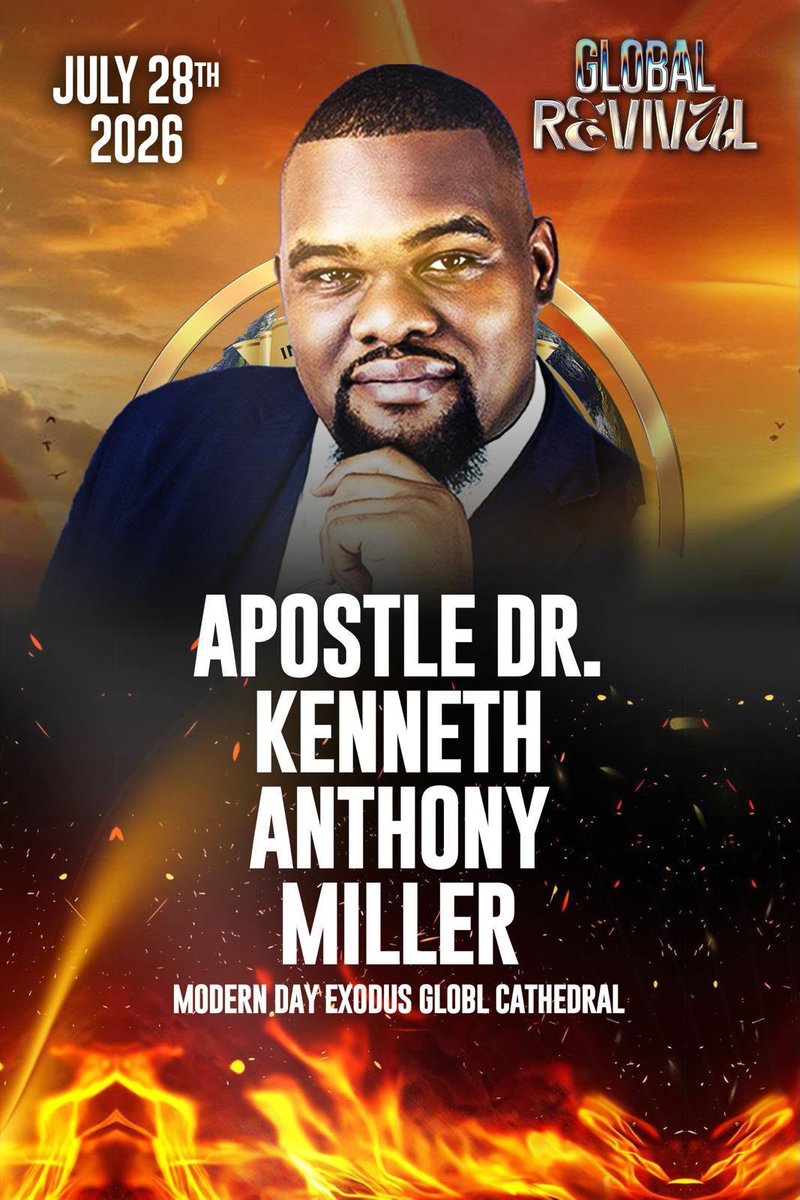 IFC_Ministries's tweet photo. Join us tonight on night 2 of Global Revival 2026! We’re expecting an even greater move of God. Our speaker for tonight is Apostle Dr. Kenneth Miller. Get ready for the shift! 

**We will be live on our YouTube page**

#sunrisefl #revival  #RevivalFire #BahamianTwitter #God https://t.co/l3AK2cPFGy