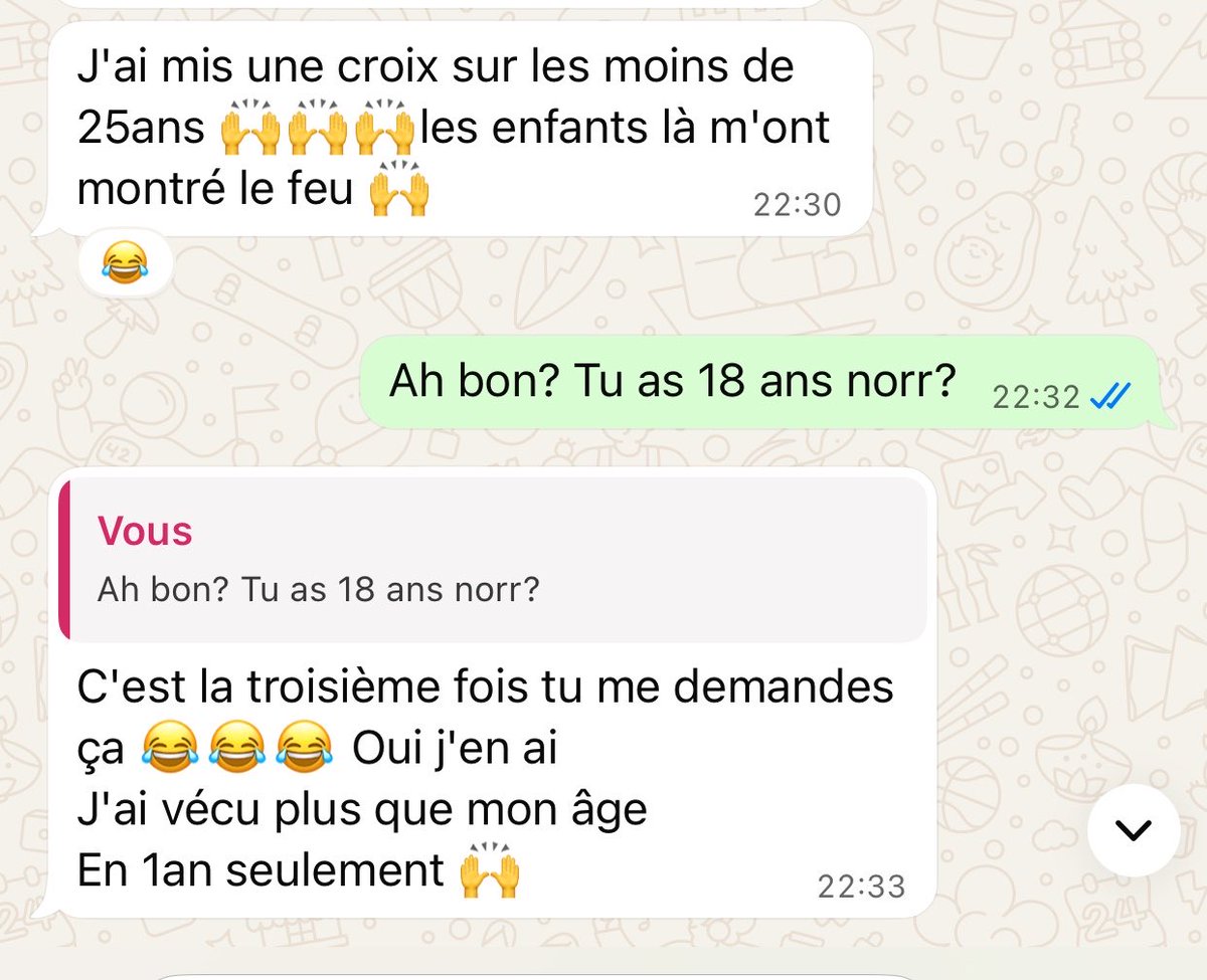 axljmyyyy's tweet photo. Voici ce qu’une fille de 18 ans m’a dit la semaine passée 😂. Le gars avec qui elle sort actuellement a 27 ans 🙌🏾!!! https://t.co/VaeQxrBLRd