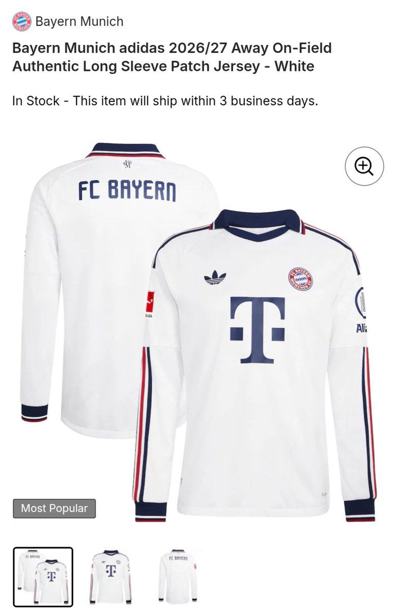 mgarey08's tweet photo. @Fanatics The new Bayern kit is on my list! https://t.co/LJvXG7sWmr