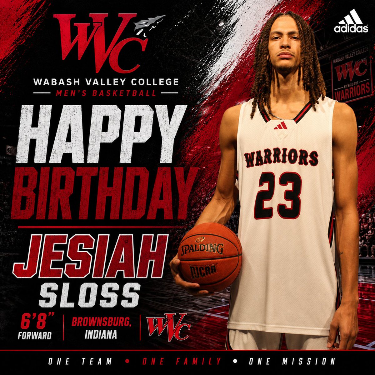 WVCMensHoops's tweet photo. 🎉 Happy Birthday, Jesiah Sloss! 🎉

Wishing one of our Warriors a fantastic birthday! We hope your day is filled with family, friends, &amp; plenty of celebration.

Here's to another year of growth, success, and making an impact on &amp; off the court.

Have a great day, Jesiah! 🔴⚫⚪ https://t.co/dgJ9EBDbn1