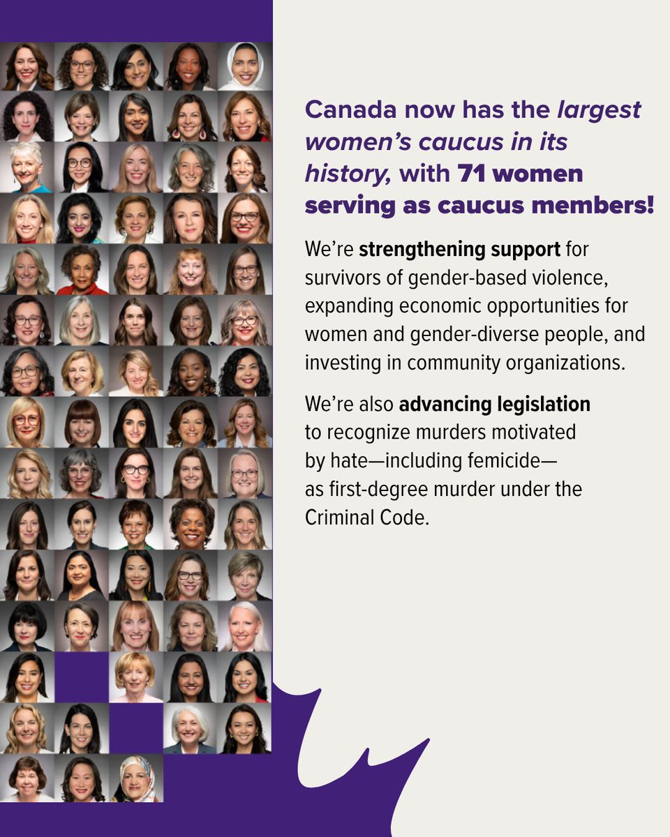 terrybeech's tweet photo. Every woman and girl deserves to live free from violence and discrimination, with equal opportunities to succeed and contribute safely and with dignity. See how our government is addressing gender-based violence, supporting survivors, and advancing gender equality across Canada https://t.co/d16FzjQU0i