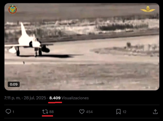 MalvinasData's tweet photo. Acá está el mejor ejemplo del "shadowban de facto" que hace X de mi cuenta.
El 28 de julio de 2025 este 🎞️ tuvo 8.409 visualizaciones y 88 RT.
Hoy, 28 de julio de 2026, un tuit similar con el mismo 🎞️ tuvo 344 visualizaciones y 9 RT.

Nada más señor juez, la fiscalía descansa. https://t.co/hi6Ap5eoLv