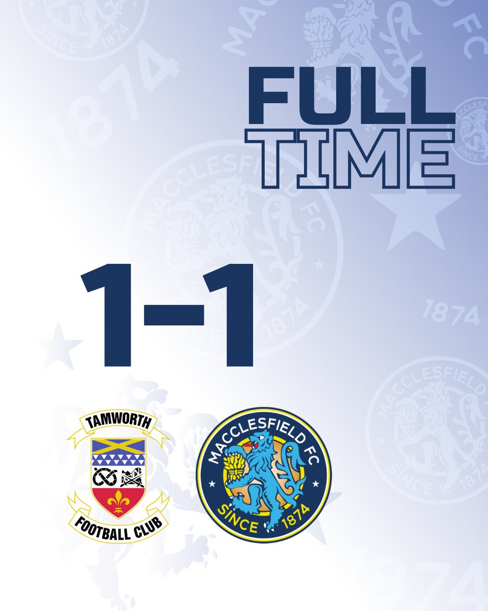 thesilkmen's tweet photo. FT | It ends all square at the Lamb Ground. Another great workout for both sides as pre-season draws to a close with the Silkmen still unbeaten!

Tamworth FC 1-1 Macclesfield FC https://t.co/hRdzB3SCSa