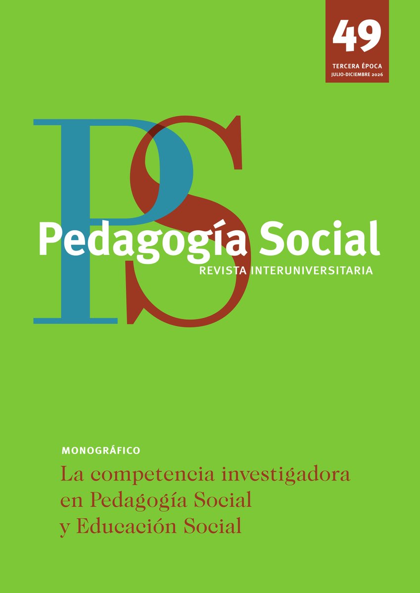 RevistaPSRI's tweet photo. Ya salió el número 49 (2026) de nuestra revista: La  competencia investigadora en Pedagogía Social y Educación Social  https://t.co/YYgbHMBGAc https://t.co/u4KhJq6P6k