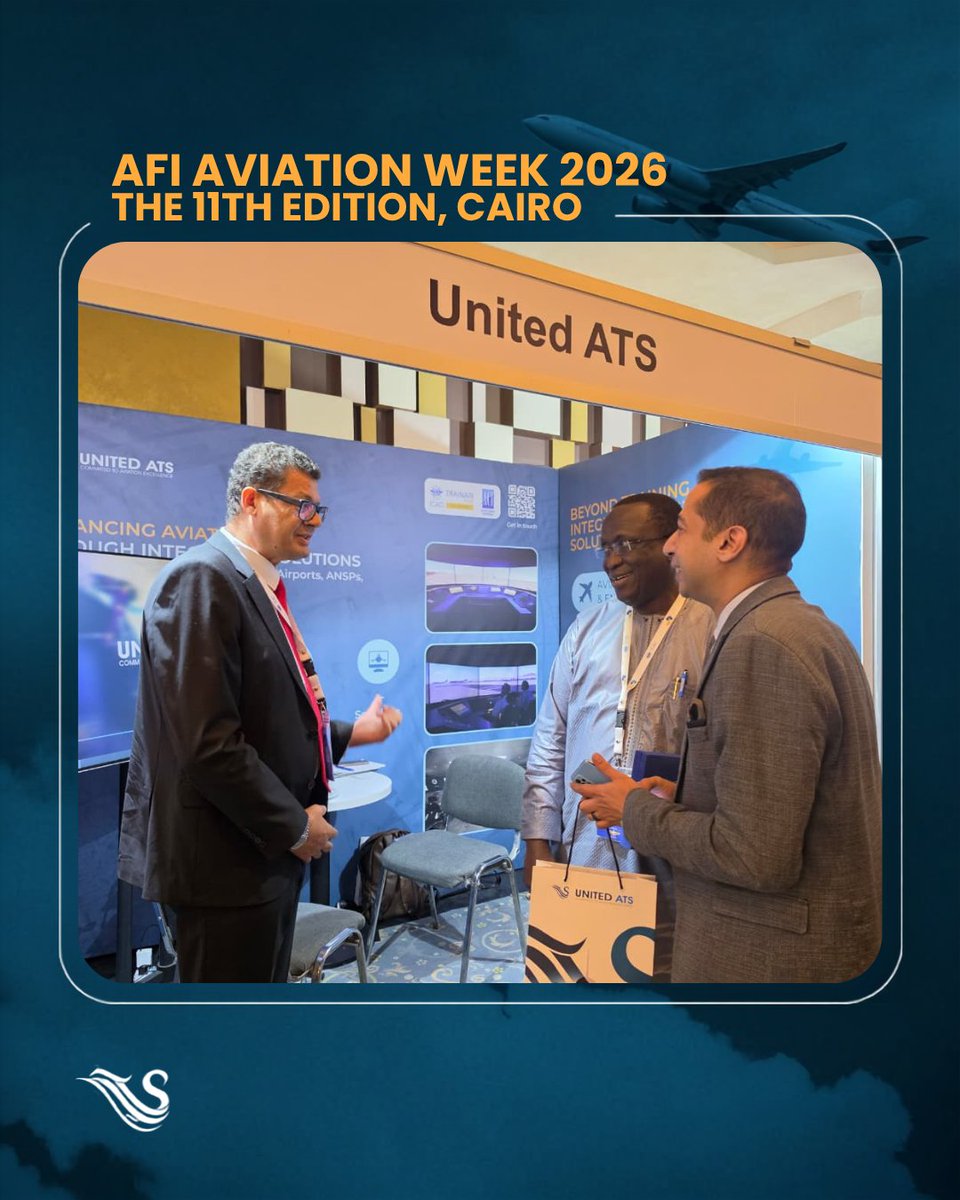 unitedatseg's tweet photo. π€ Another successful day at the 11th AFI Aviation Week!
Honored to host H.E. Dr. Sameh El-Hefny, Egypt's Minister of Civil Aviation, at our booth alongside ECAA & ACI Africa leadership.
π Booth No. 6 | 27β31 July
#UnitedATS #AFIAviationWeek #ICAO #ECAA https://t.co/On3wDMRQ6s