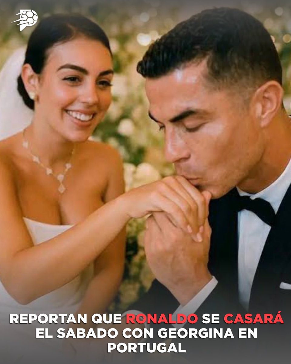 FedePostera's tweet photo. 💍 ¡Se acerca la boda del año! Medios portugueses, aseguran que Cristiano Ronaldo y Georgina Rodríguez se casarán este sábado. La ceremonia se celebraría en la espectacular Quinta da Regaleira, en Sintra. Por ahora no existe confirmación oficial de la pareja, pero la expectativa crece por lo que podría ser uno de los eventos más comentados del año. 👰🤵✨