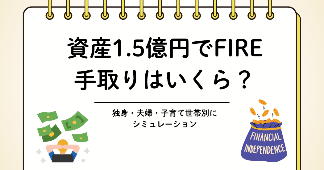 fire451131258's tweet photo. 資産1.5億円あれば、仕事を辞めますか？

税引後のリアルな手取り、社会保険料、教育費、インフレまで考慮してシミュレーション。

📒ブログ更新：資産1.5億円あればFIREできる？〈記事はリプ〉

#FIRE https://t.co/wqgc496hda