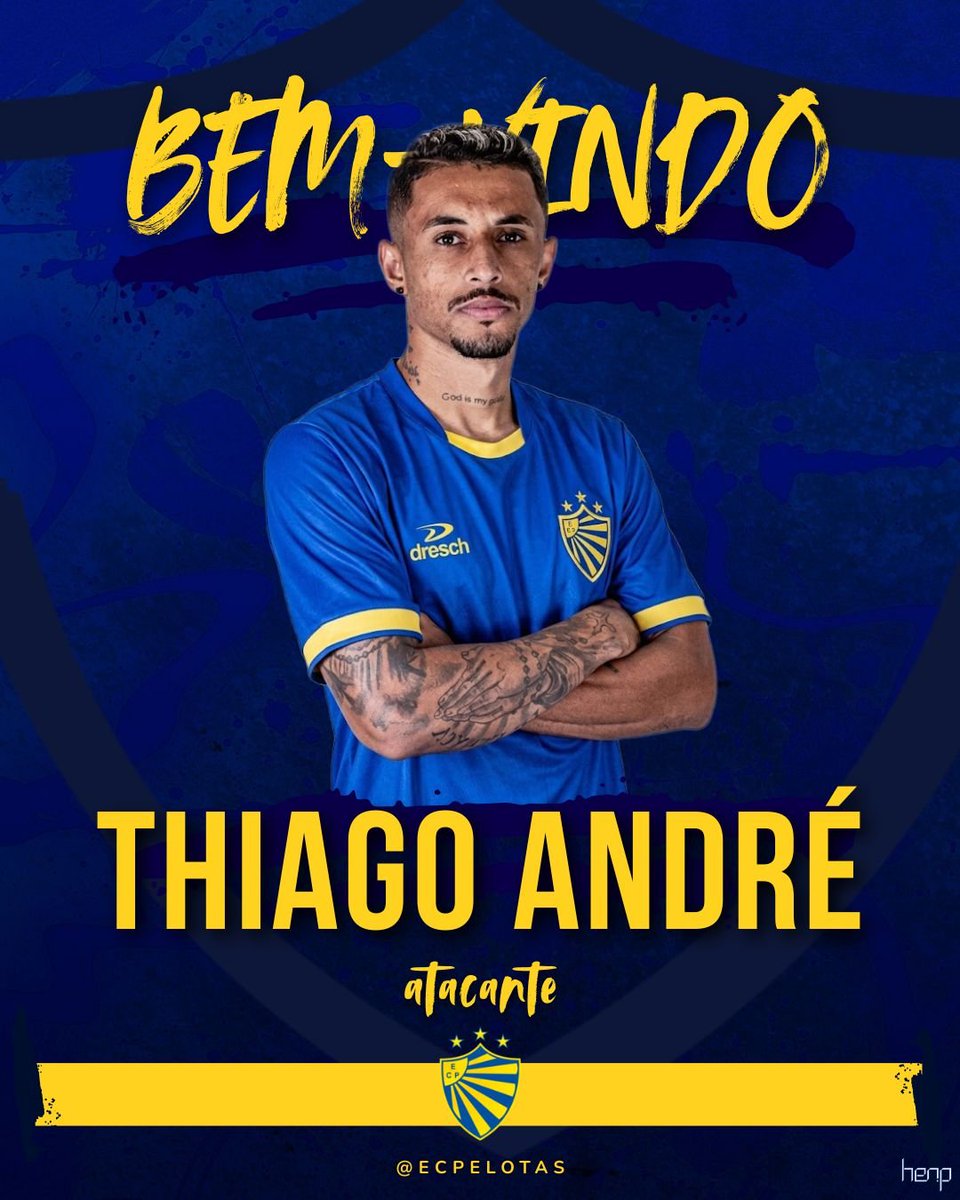 ecpelotas's tweet photo. O atacante Thiago André, de 30 anos, é o novo reforço do Pelotas para o início da Divisão de Acesso.
Revelado pelo Fluminense, o jogador acumula passagens pelo futebol europeu, Portuguesa-RJ, Sobradinho e São Luiz de Ijuí, onde disputou a Série D deste ano e marcou quatro gols. https://t.co/MCrtXL9CXU