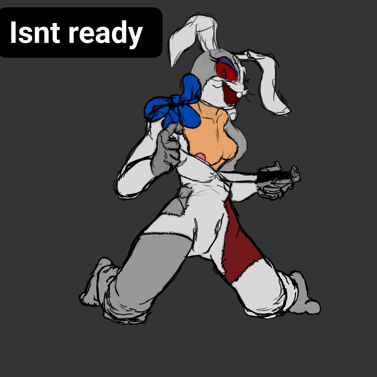 phantomfurr's tweet photo. Vanny is hidding something . 
#vanny 
#fnaf https://t.co/Nxabt9ag4X