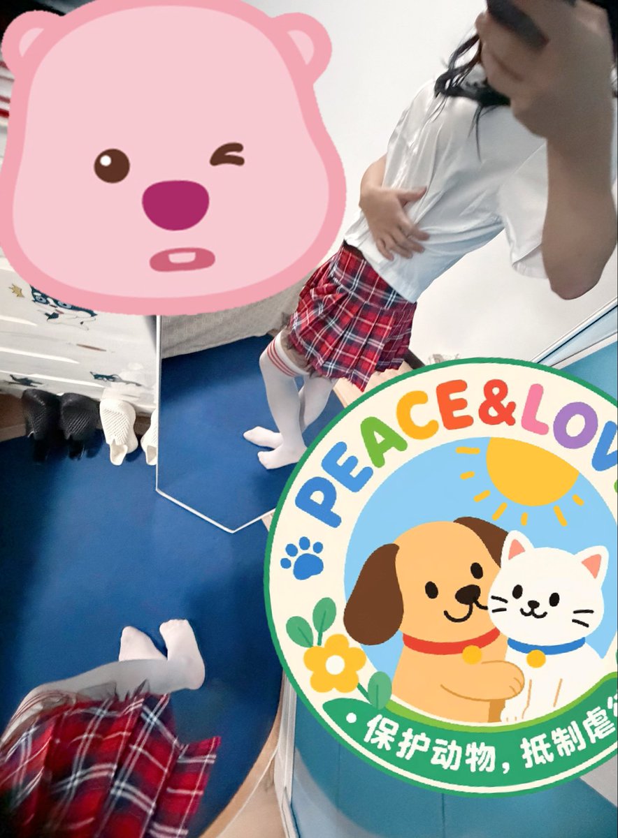 jinjinou08's tweet photo. 虽然人家屁股和胸大大的……可是人家真的是男孩子……🥹（羞耻扭捏ps：胸是带的增大胸罩啦qwq）这一身如果穿出去……唔……脑袋坏掉了💕 https://t.co/j9Ij9Q3owp