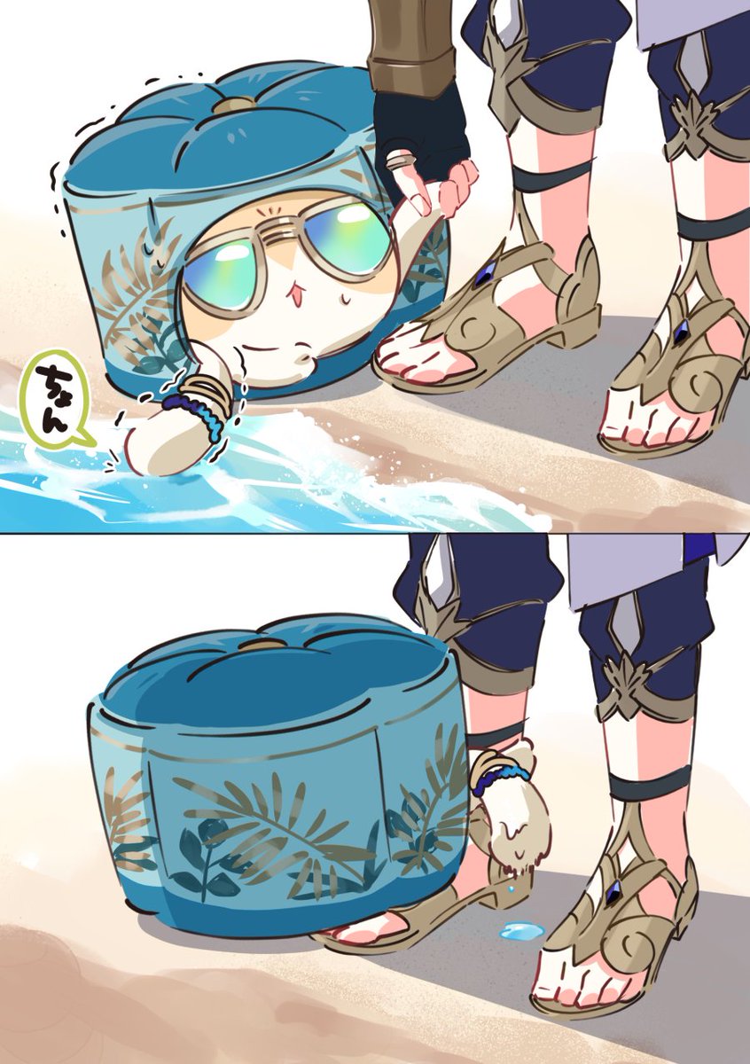 very_hato's tweet photo. はじめての海🌊 #ratiorine https://t.co/w1QUHe9obu