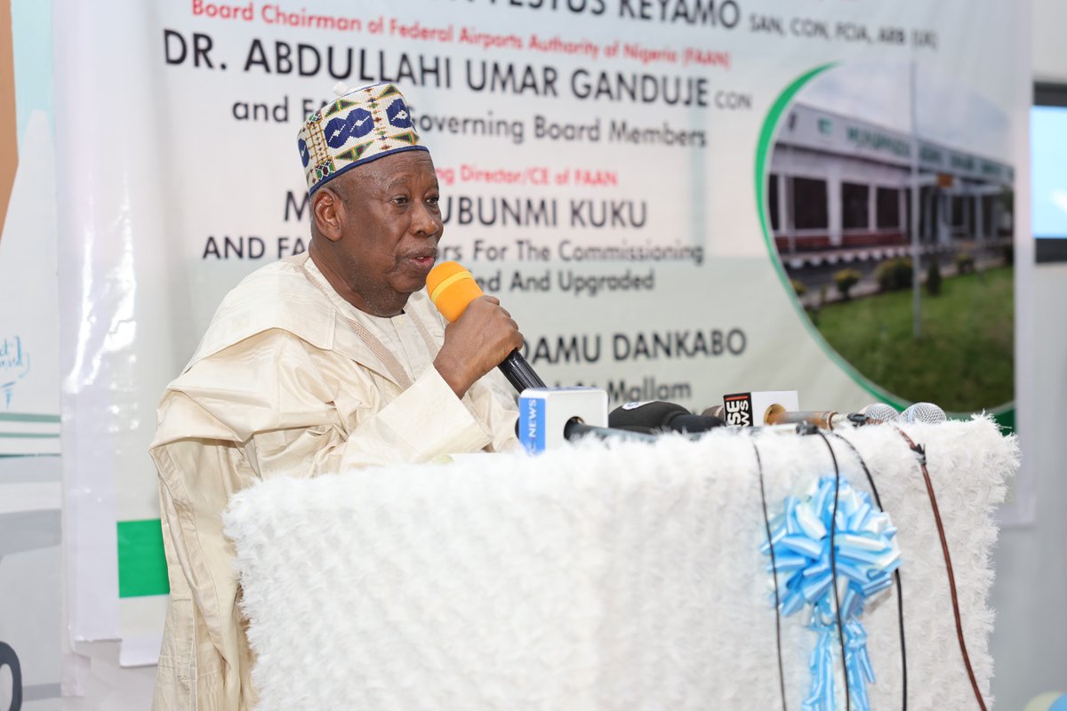 FAAN_Official's tweet photo. KANO’S AVIATION INFRASTRUCTURE GETS A MAJOR BOOST  The Federal Airports Authority of Nigeria (FAAN) has commissioned the newly upgraded Dankabo Domestic Terminal at Mallam Aminu Kano International Airport (MAKIA) another significant milestone in Nigeria’s airport modernisation journey.  The upgraded terminal features enhanced baggage handling, modern check-in facilities, improved passenger lounges, upgraded air-conditioning systems and other critical infrastructure, delivering a more seamless and world-class passenger experience.  

Speaking at the commissioning, FAAN MD/CE, Mrs Olubunmi Kuku, reaffirmed the Authority’s commitment to transforming airport infrastructure and elevating passenger experience across Nigeria.  The Honourable Minister of Aviation and Aerospace Development,@fkeyamo, SAN, announced the Federal Government’s approval of ₦46 billion for the rehabilitation of MAKIA’s primary and secondary runways, further strengthening Kano’s position as a strategic aviation gateway to Northern Nigeria.  

Also speaking at the ceremony, the Chairman of the FAAN Board of Directors, Dr Abdullahi Umar Ganduje, described the project as a demonstration of the Federal Government’s commitment to infrastructure renewal under President Bola Ahmed Tinubu’s Renewed Hope Agenda. He commended the Ministry and FAAN Management for delivering projects that strengthen aviation and support economic growth.  

#FAAN #MAKIA #Kano