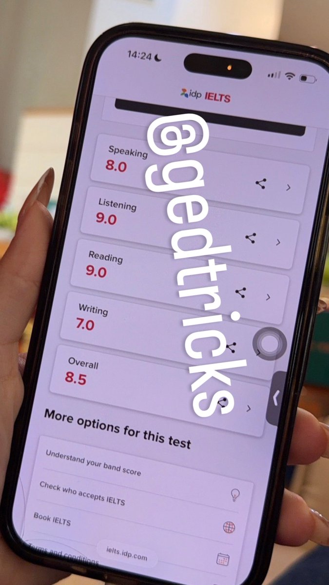 gedtricks's tweet photo. คะเเนนน้องที่ช่วยติว+บอกทริคสอบให้ค่ะ 🧃🤍 #สอบielts #ielts #รับติวielts #รับสอนielts #ติวเตอร์ielts https://t.co/kuUKOzOPrv