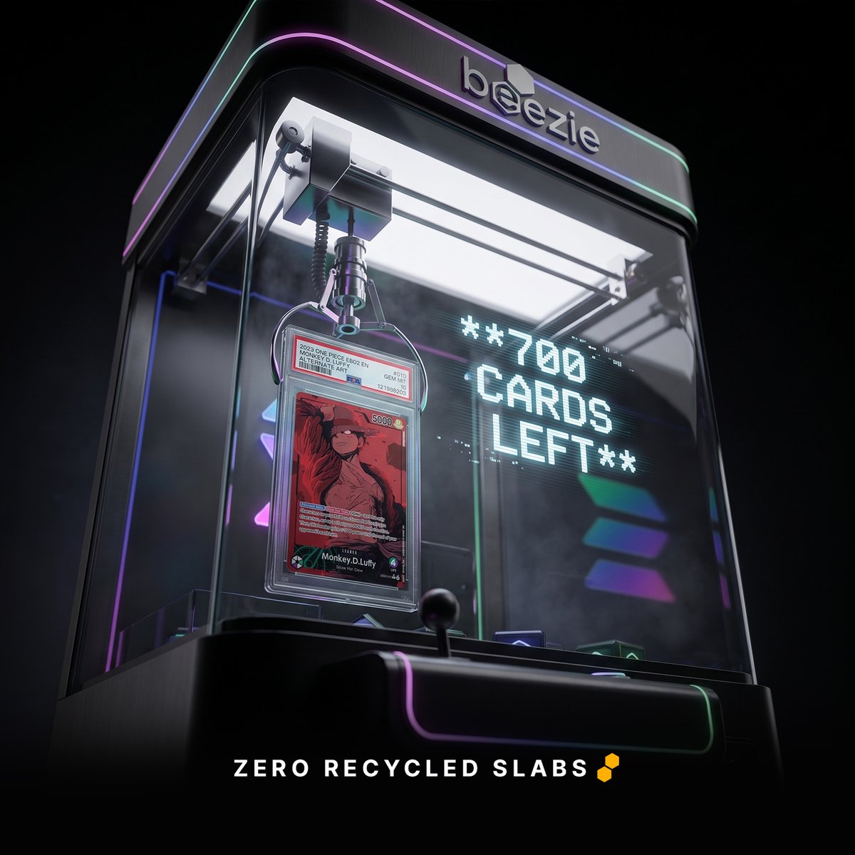 Beezie's tweet photo. Grails keep getting pulled on Beezie daily.

Must be a coincidence.

Definitely nothing to do with ZERO recycled slabs keeping every grail live until someone hits.

Oh wait. https://t.co/GEB66tOCxz