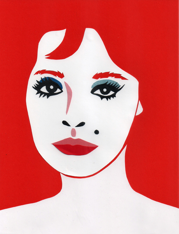 aimilidou2's tweet photo. Red-haired girl 
Creator: Emily Kuang 
Medium: Paper 
Size: A4（21 × 29.7 cm） 
Year: 2026 USA 
Papercut &amp; Collage、paper cutting、handmade art https://t.co/VXPy1OxMGw