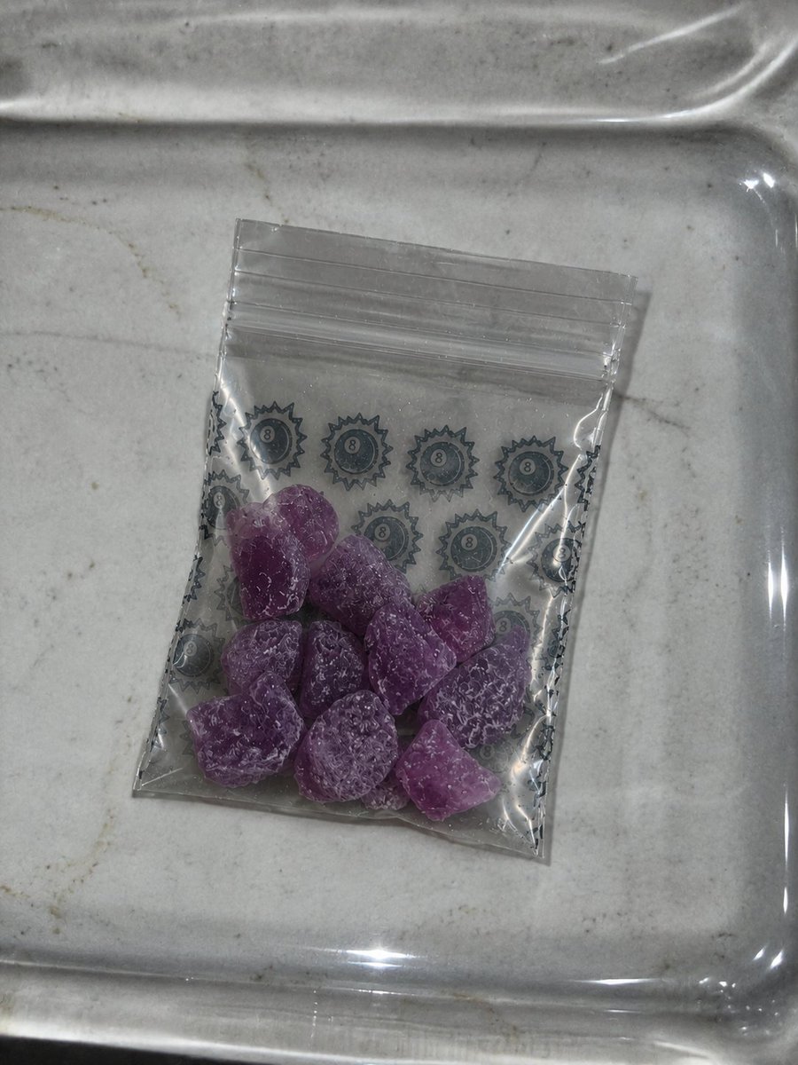 Trishacoca's tweet photo. Some sweet purple #mdma crystals to start the morning right.
#cri #drugtwt #molly 
#Obslovetwt https://t.co/ZNZudBizDW
