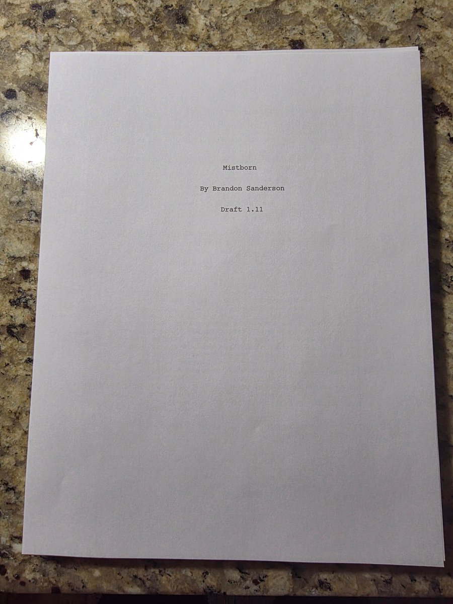 PreviouslyFilmx's tweet photo. #Mistborn
⚠️ATENCIÓN⚠️
Brandon Sanderson ha terminado el primer borrador de #NacidosDeLaBruma. https://t.co/NrHX7HN1ks