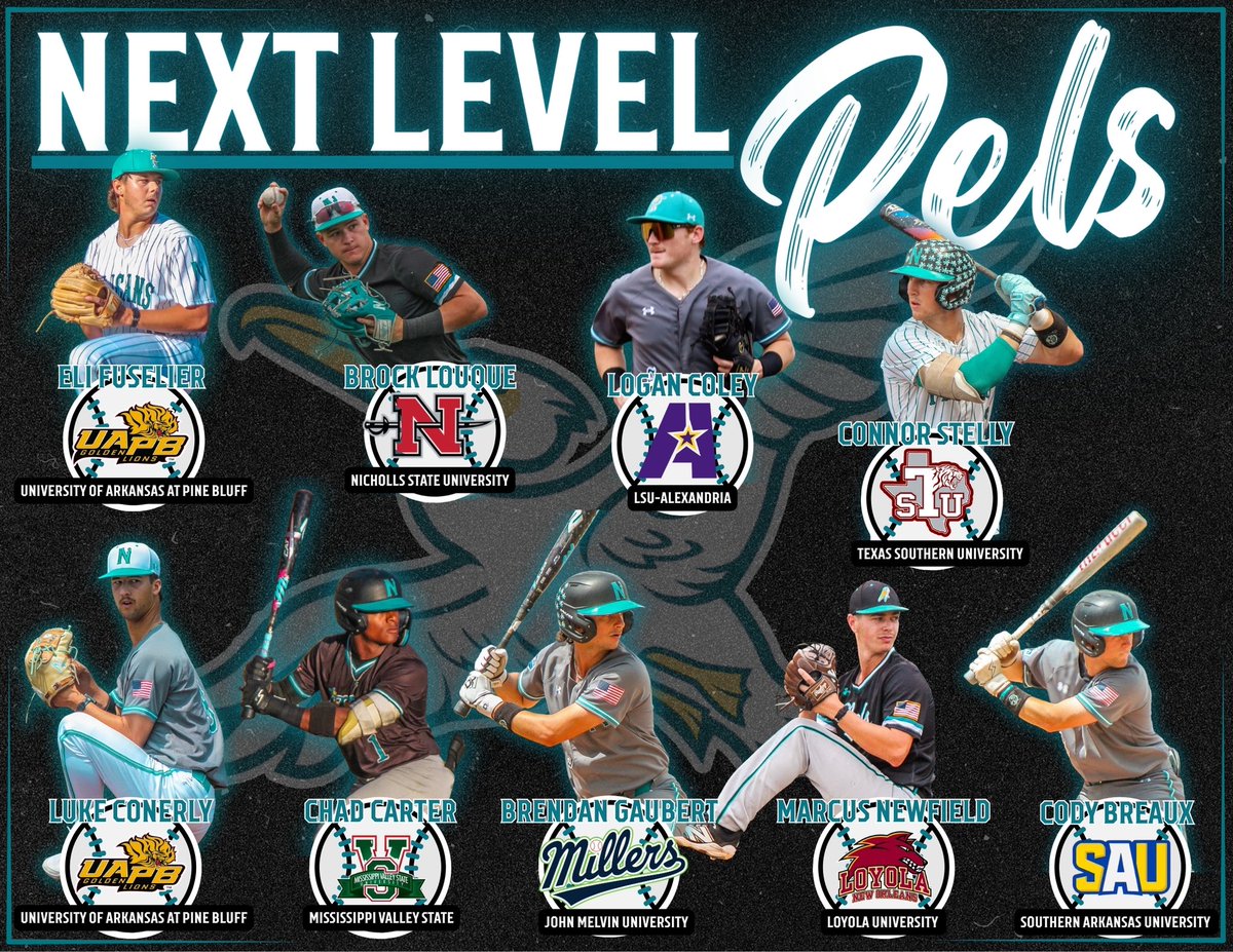 NunezCCBaseball's tweet photo. 9 Pels moving on to 4-year schools! 5 heading to D1-Level. Along with D2 & top-tier NAIA powerhouses!
Huge congrats to our guys taking their game to the next level!
#FlockUp https://t.co/88eQlr2Lqk