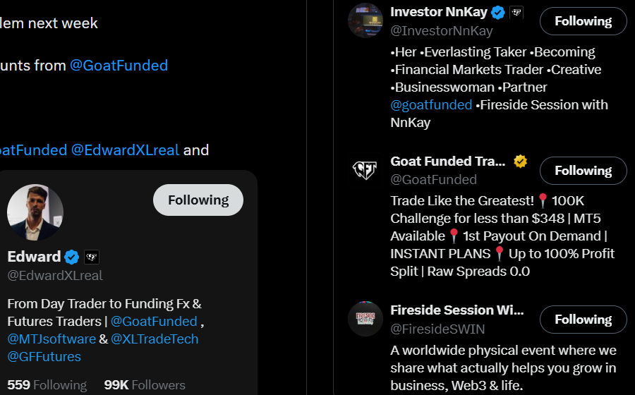 LiamAndersnuwt's tweet photo. @InvestorNnKay @GoatFunded @FiresideSWIN @EdwardXLreal @CharlotteGcoqn   
 @sophieRoy6661    
@Ameliawilsty https://t.co/6hS2QtZK72