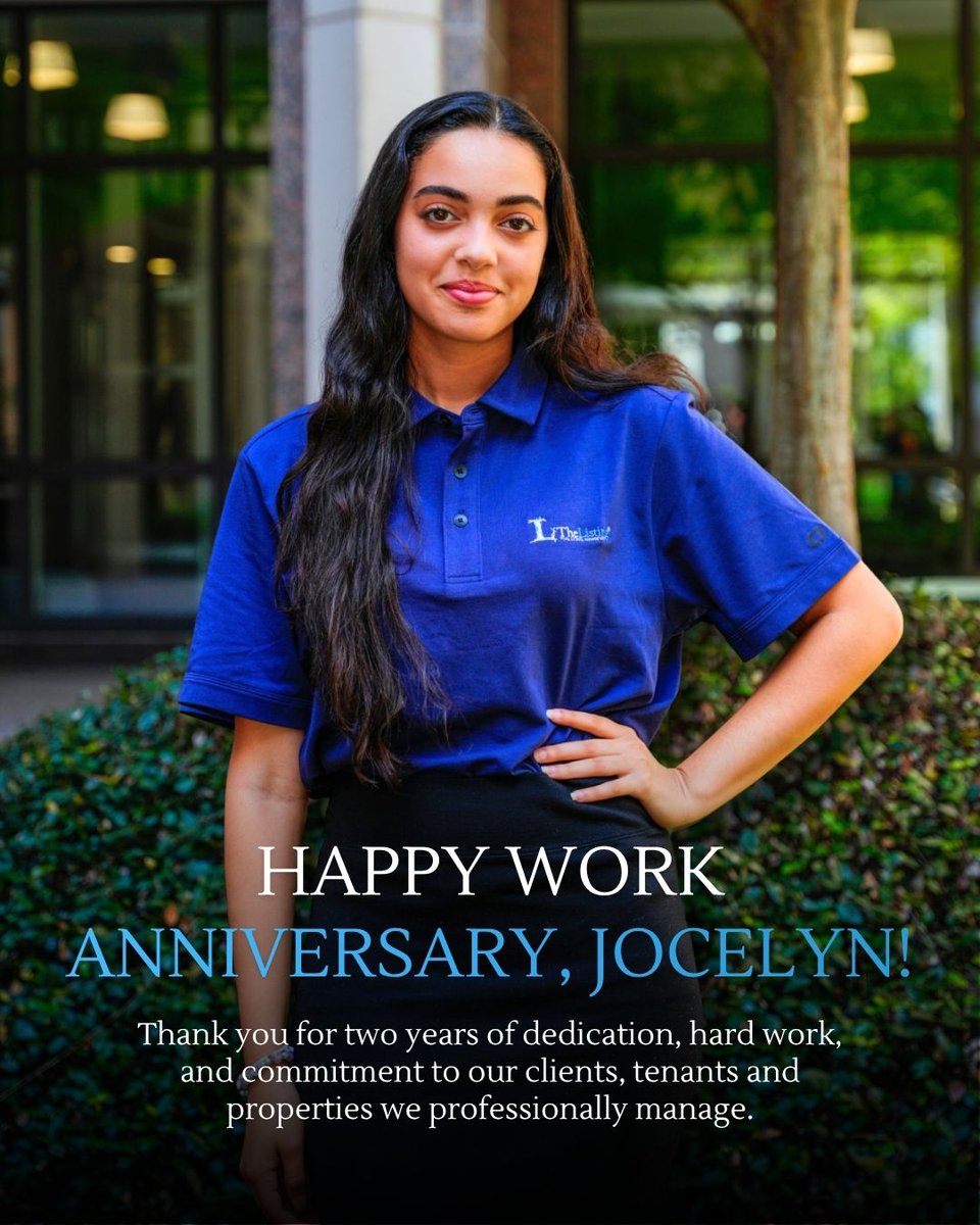 TheListingREM's tweet photo. Happy 2-Year Work Anniversary, Jocelyn! 🎉

Your dedication, hard work and genuine care for our clients, residents, and team have made such a meaningful impact at The Listing Real Estate Management. https://t.co/WtIfmUPz9L