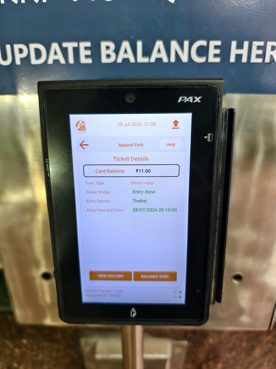RajBattiwala2's tweet photo. @MetroGMRC @InfoGujarat @sanghaviharsh I expect a prompt investigation and appropriate action.

#AhmedabadMetro #GMRC #ConsumerRights #AirtelPaymentsBank #PublicTransport #IndianSports 

@IndexofGujarat https://t.co/pxPKhckHlL
