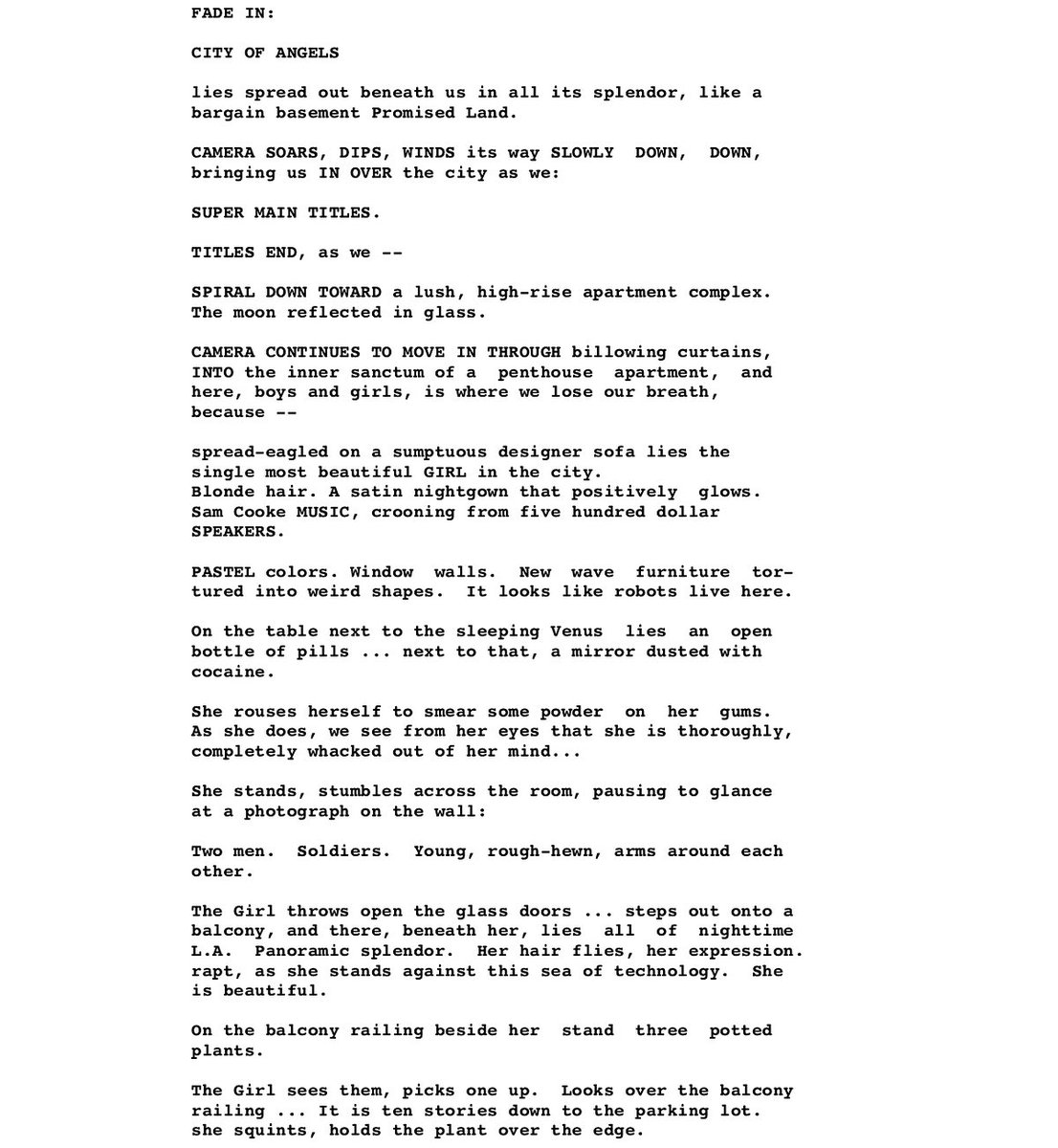 kungfupete's tweet photo. 40 years ago, Shane Black sold Lethal Weapon for $250k. The script was known its prescriptive style - you SAW the movie right by from page one. In the decades since, everyone followed suit.

40 years later, big Twitter accounts still try to pretend none of this happened https://t.co/chRbtsARX7