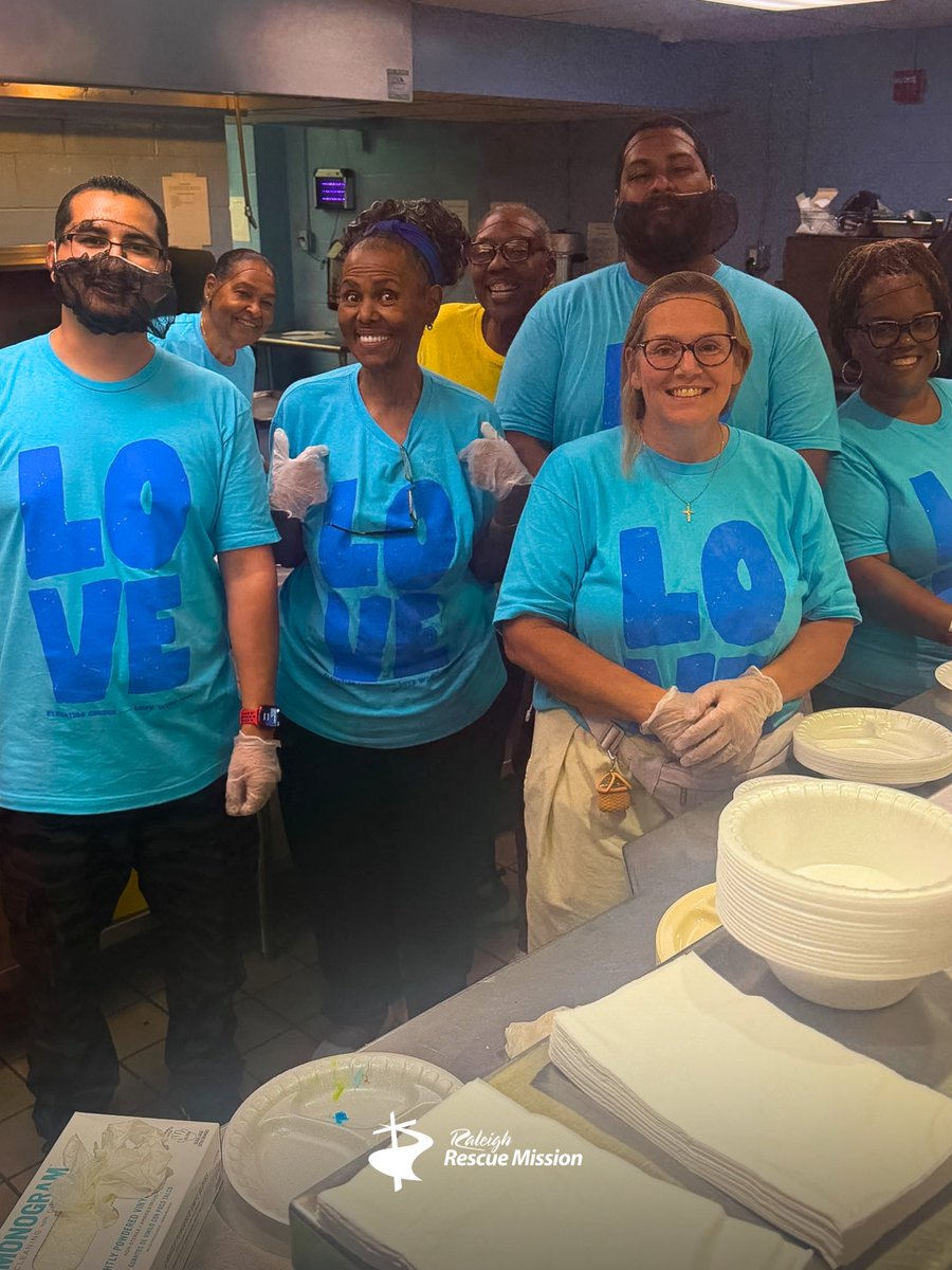 RaleighRescue's tweet photo. LOVE Week is love in action! We are grateful for the volunteer teams from @ec_triangle for donating, preparing, and serving meals for the women, children, and men at Raleigh Rescue Mission this week.

They've greeted us with delicious meals and warm smiles. Thank you for serving! https://t.co/ELdsMlZTeB