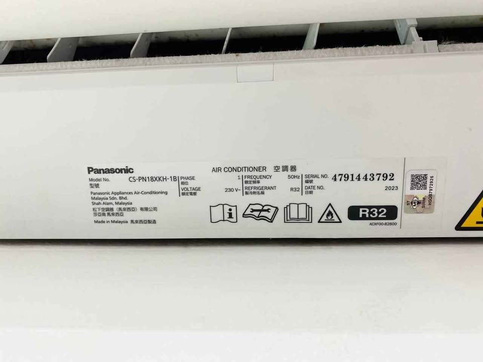 zharki2018's tweet photo. Panasonic CS-PN18XKH-1B buatan Malaysia https://t.co/l2DtbsHknD