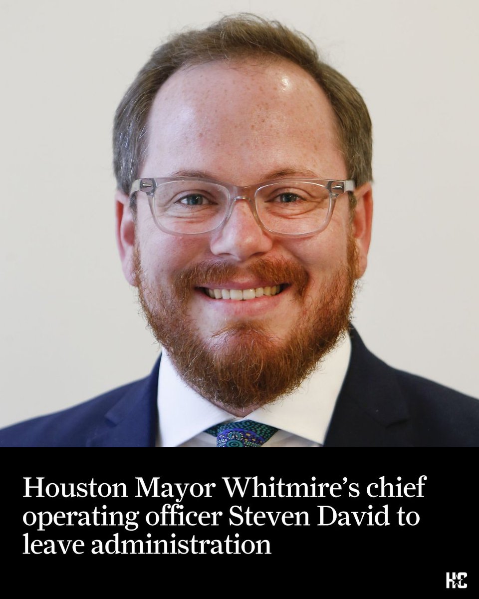 HoustonChron's tweet photo. David helped lead numerous initiatives at the mayor's office, including helping close a $180 million budget gap by implementing Houston's first garbage fee. https://t.co/1Ve4zWTeLz https://t.co/s19aifkGkA