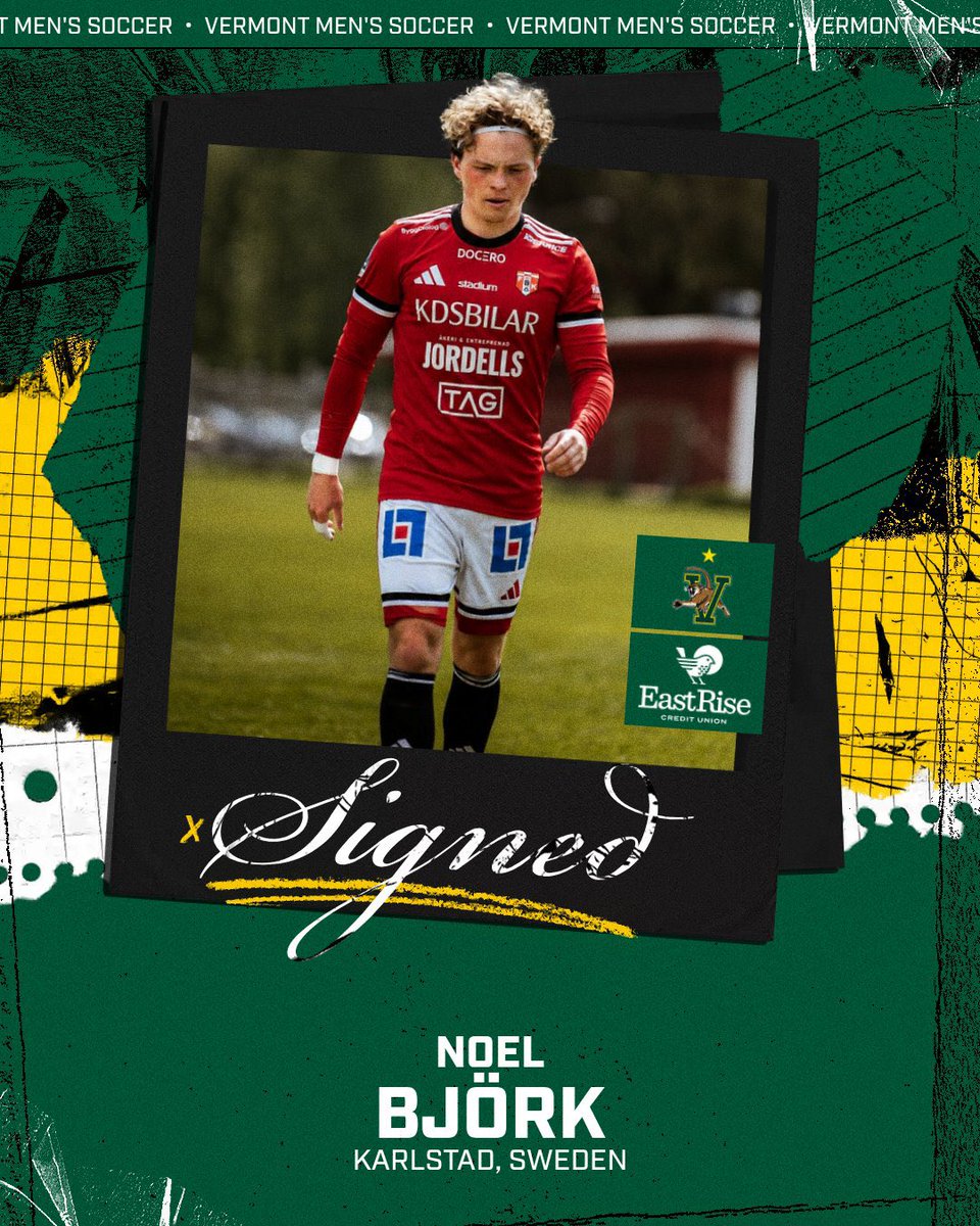 UVMmsoccer's tweet photo. Hailing from Karlstad, Sweden - Welcome to Catamount Country, Noel Björk! ⭐️👏

#LetsRally https://t.co/SYr4ZTbnDu