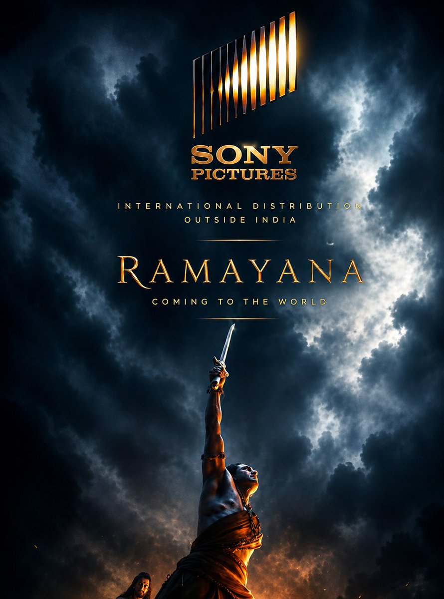 vajraTheAstra's tweet photo. #Ramayana Trailer will be screened globally with #SpiderManBrandNewDay 🏹. ( https://t.co/O99RQ7wx9L