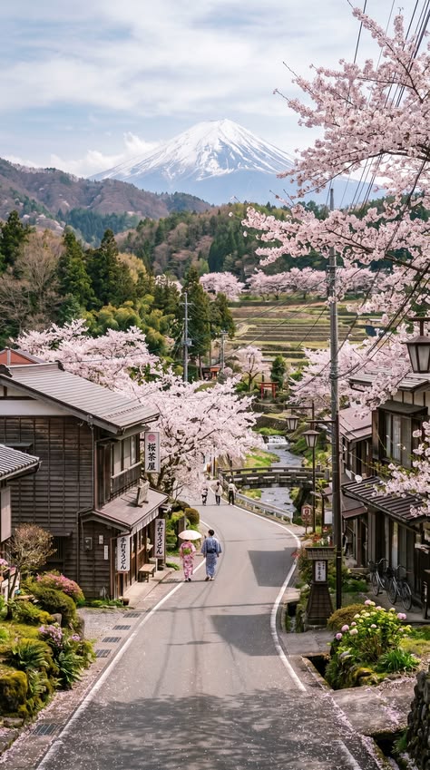 Anonn22's tweet photo. Cherry blossoms blanket a quiet Japanese street as Mount Fuji peeks in the distancespring postcard vibes in Japan
JwI https://t.co/MB3C2Lt8od