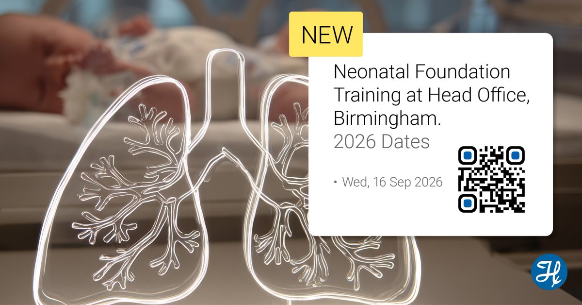 ICU_Management's tweet photo. New Neonatal Foundation Training: Build confidence in neonatal respiratory support with a dedicated study day. Click here: https://t.co/bURPHNf1R0 or scan the QR code to view the agenda and register today @HamiltonMedical #MechanicalVentilation #HamiltonMedicalUK https://t.co/woSvJmYlUV