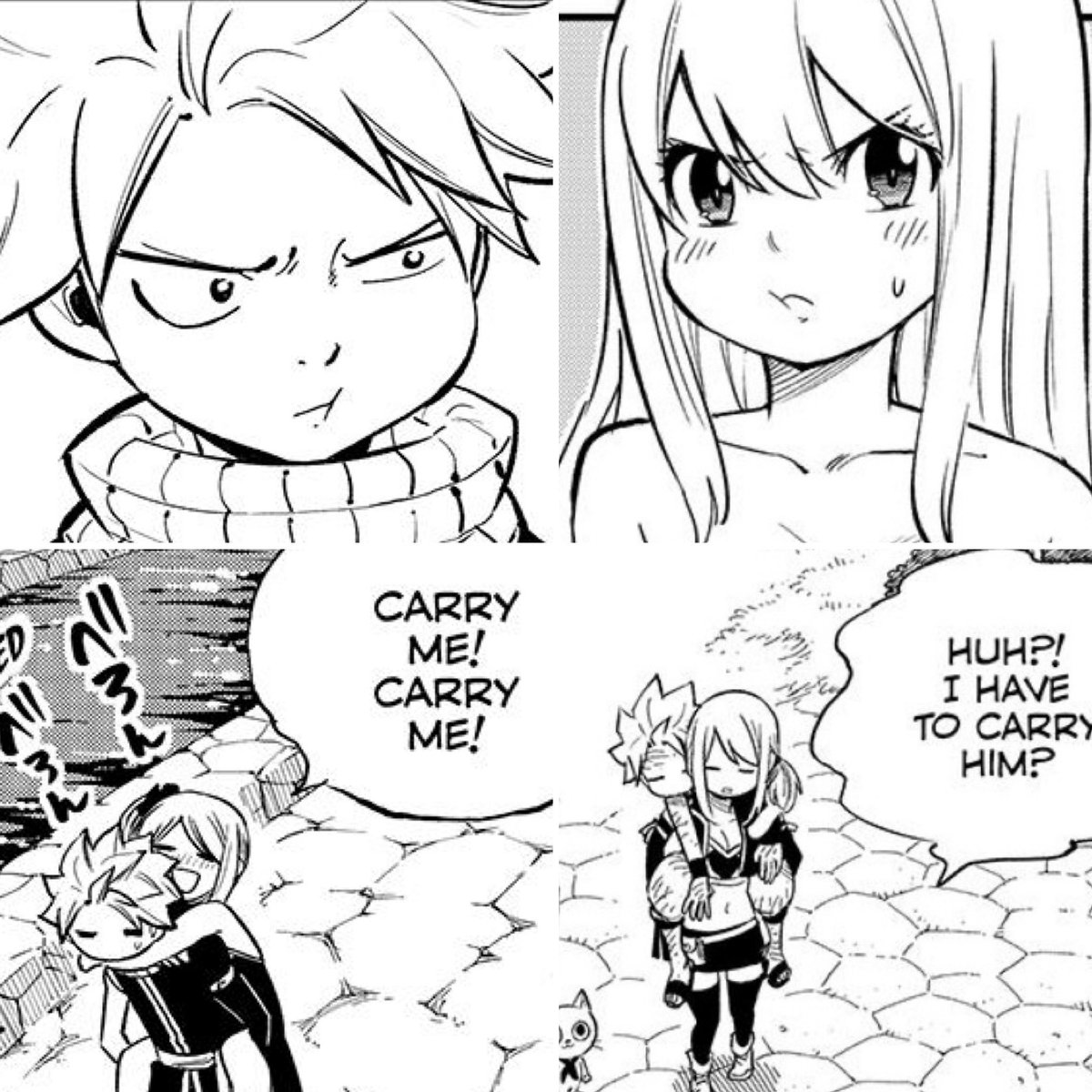 leosing96's tweet photo. How can you tell they’re a couple? Just look at that parallel 🩷💛

#NaLu #FairyTail https://t.co/ISBQHCERTd