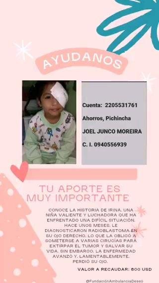 todosconirina's tweet photo. https://t.co/wM9bFFZnGu Papito Dios De Rodillas Te Pido por Mi Hija Y Toca el Corazón de Todas las personas que vean este Mensaje  Y Nos ayuden con ese Granito de arena 380  Que tanto necesita  para un Fondo de ojo  Mi Guerrera le está saliendo sangre de su ojito  🙏😭😭 https://t.co/ZlXGf27Gb1