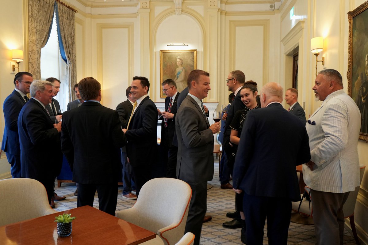 aeronixtg's tweet photo. ✨ A distinguished evening at the Royal Air Force Club.

It was an honor to welcome an exceptional group of guests to this historic setting during the Farnborough International Airshow.

Senior leaders from the Royal Air Force and the United States Department of War, including F-35 Program Executive Officer Lt. Gen. Greg Masiello, as well as representatives from Tinicum Inc., ACG Partners, BAE Systems, ILIAS Solutions, and OneLogistics, joined ATG for an evening of conversation and connection.

Many thanks to everyone who attended. Opportunities like these are about more than sharing a meal—they're about strengthening the relationships that drive collaboration across our industry and help deliver greater capability to the warfighter.
