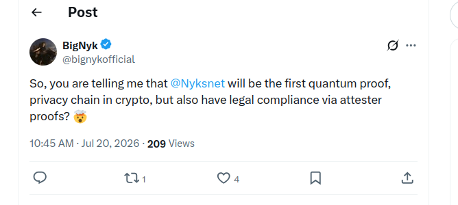 ThorkilVaerge's tweet photo. Straight-up lying about being the first post-quantum privacy chain. How could they be when they copied Neptune's codebase and Neptune Cash launched in February 2025?

https://t.co/N18BUw5yF1 https://t.co/vVGG10c6TI