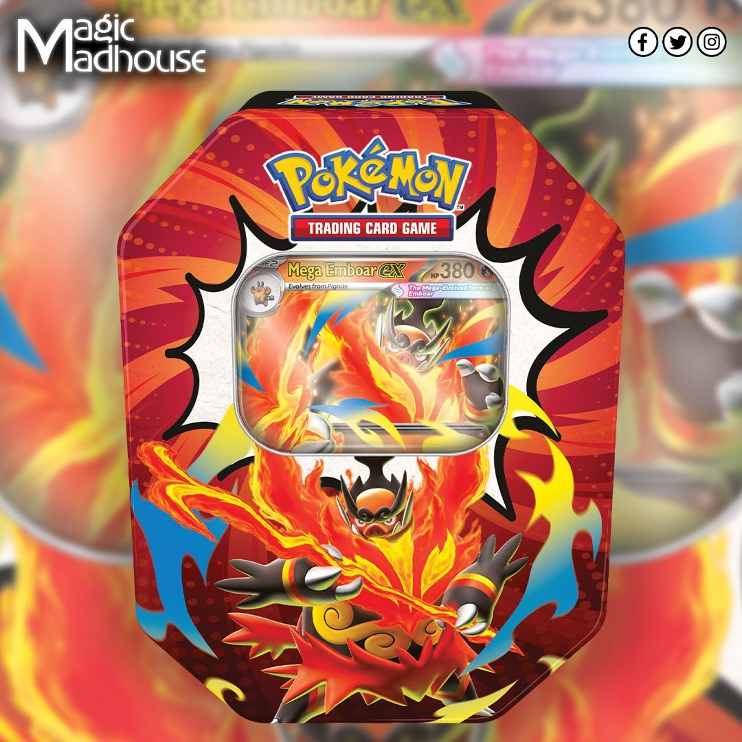 magicmadhouse's tweet photo. We can confirm the Ascended Heroes Tins launching on August 28th are USA EXCLUSIVE! https://t.co/V53aXYKfzq