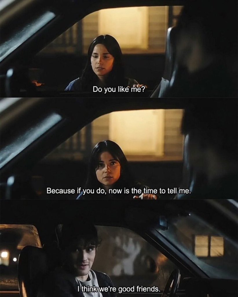 tomispov's tweet photo. Looking back, this might've been the saddest conversation in the whole movie. She wasn't asking because she wanted a compliment… she was asking because she already knew the answer. #Obsession https://t.co/qxWOjC6in7