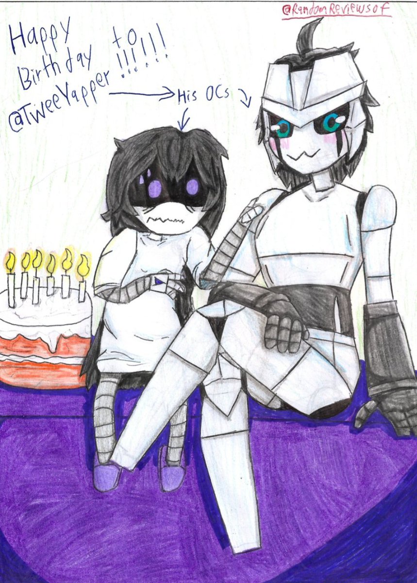 RandomReviewsof's tweet photo. Yesterday was your birthday hehehe, so here's a public glimpse of your gift, friend ^^@TweeYapper
#OC 
#MD #MurderDrones #mdtwt #murdedrones #art
#Murder_Drone #fanart
#draw #Drawing https://t.co/vf19jsx4O1