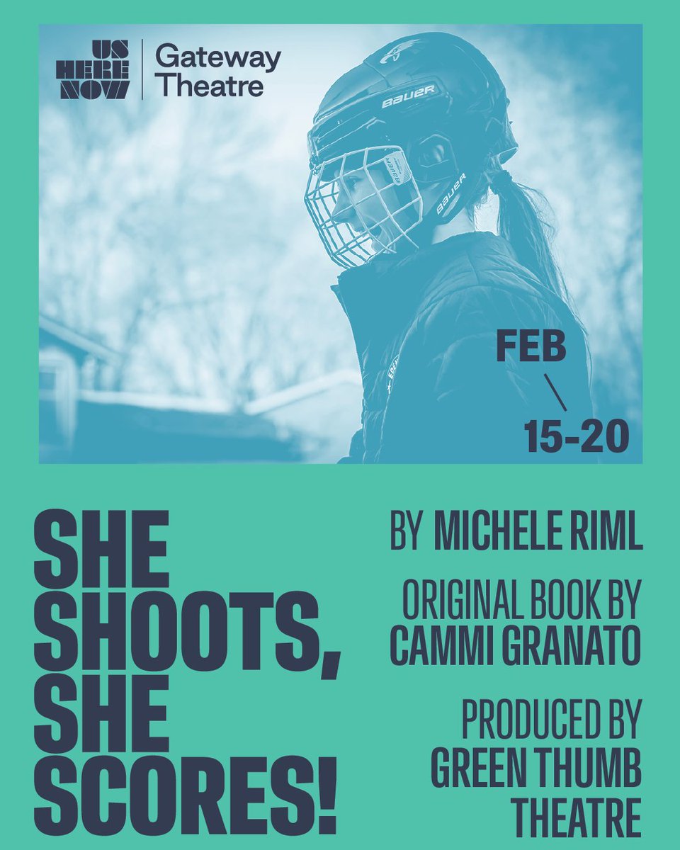 GatewayThtr's tweet photo. 🏒 She Shoots, She Scores! 🏒

Celebrate arts and sports together at this show about a young girl, who dares to brave and bold as she joins her local hockey team, growing her confidence and learning to be a part of a team. 👍

🗓Feb 15 - 20
📍Studio B

🔗: https://t.co/IhTmpTOnlr https://t.co/3KSgb1s50r