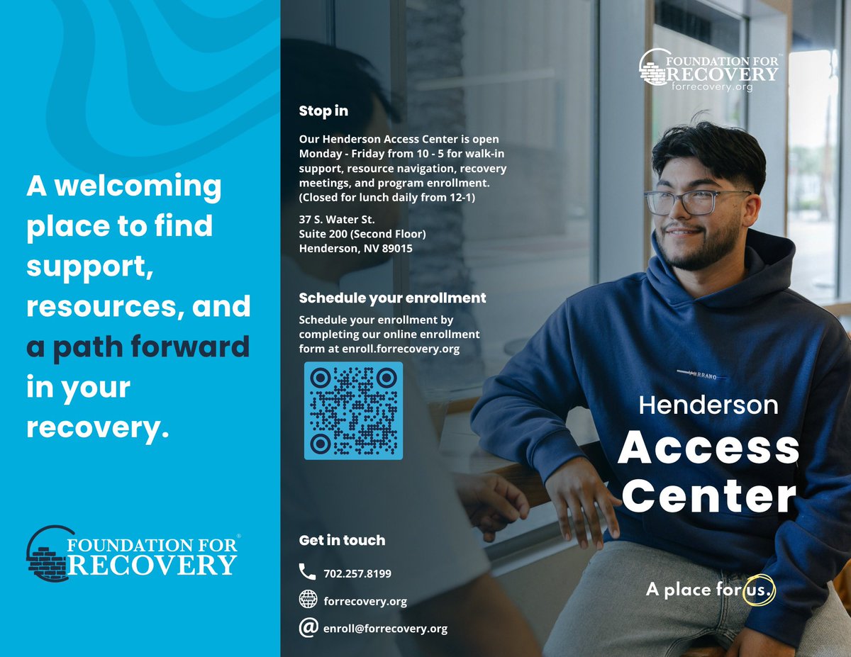 ForRecovery's tweet photo. 👋 Hello, Henderson.

We’re excited to announce we’re opening our second Access Center location in #HendersonNV! We’re looking for volunteers and community members who can contribute a regular class, support group, meeting, or workshop at our new location. DM us if you’re interested! (And stay tuned for updates on our grand opening.) 🎉 

#waterst #waterstreet #Henderson #Nevada #PeerSupport #Recovery #memtalHealthResources #CommunityCenter #HendersonLocals #NV