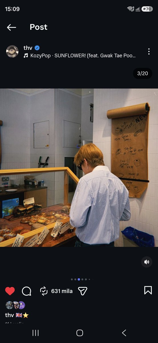 ot7shrine's tweet photo. POV: You tasted what V tasted in London 

Chestnut Bakery, Piccadilly Circus, London https://t.co/UnlAIhCGqY