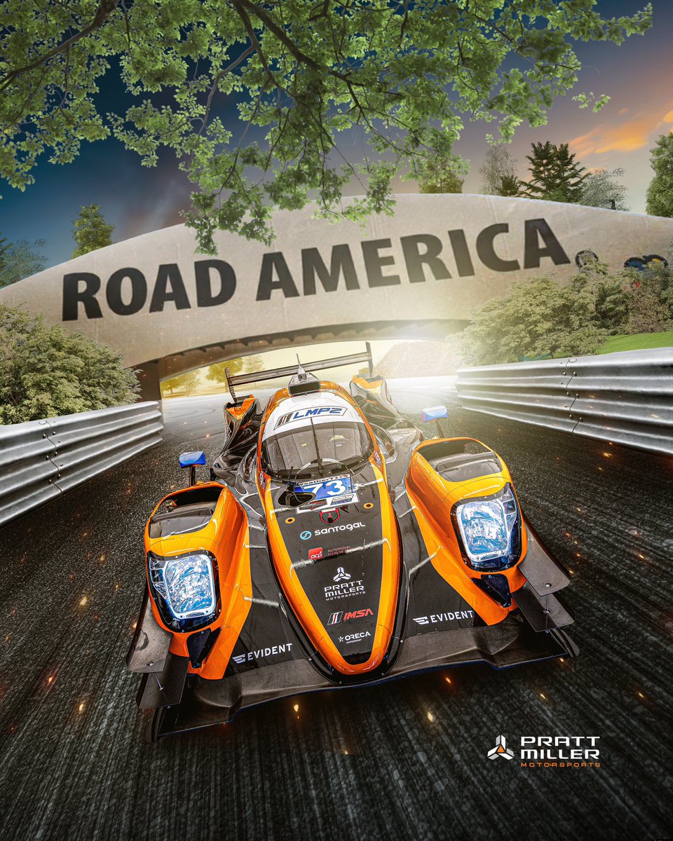 PrattMillerMS's tweet photo. Welcome to America’s National Park of Speed.

The No. 73 is back in action as six hours of endurance racing await at Road America. Pietro, Chris and Manuel are back!

Let’s get this race week underway.

#LMP2 #PrattMillerMotorsports #IMSA https://t.co/xPXBHUv6Zc