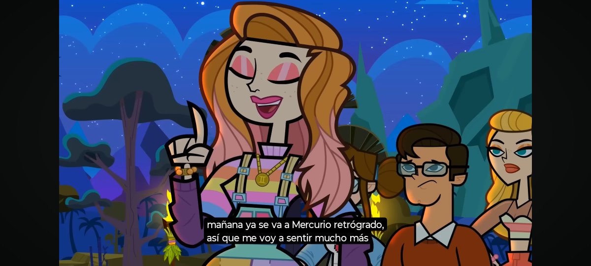 TrixieSoy's tweet photo. Increíble como Dunia prácticamente calza mucho más en el papel de psicóloga debido a su forma de transmitir tanta seguridad y el como consigue entender, empatizar, aconsejar y acompañar los duelos ajenos (sin ella pretenderlo siquiera); Y Aubrey solo se preocupa por mercurio retrogrado y el zodiaco de la gente (como típica brujita de TikTok que te suelta cualquier cosa solo para jalar likes JAJAJ)

#disventurecamp5
#campamentodesventura