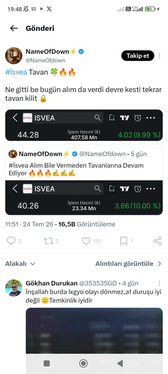 trader_343406's tweet photo. Bugun arkadasa tepeden almıssınız dedım #isve yı hosuna gıtmemıs engellemiş 🤣🤣🤣#bist100 #sarae #betae https://t.co/qx8ZfnXjph