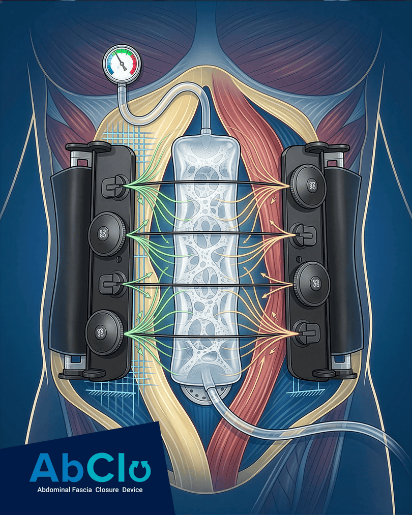 InventorrMD's tweet photo. Static tension often fails the abdominal wall's elasticity. The AbClo™ system employs dynamic traction—a regulated, adaptive force. This biomechanical advantage is why AbClo is standard in open abdomen care.

Discover the impact: https://t.co/WqVfUFEmld

#AbClo https://t.co/WDnrWGnlMd