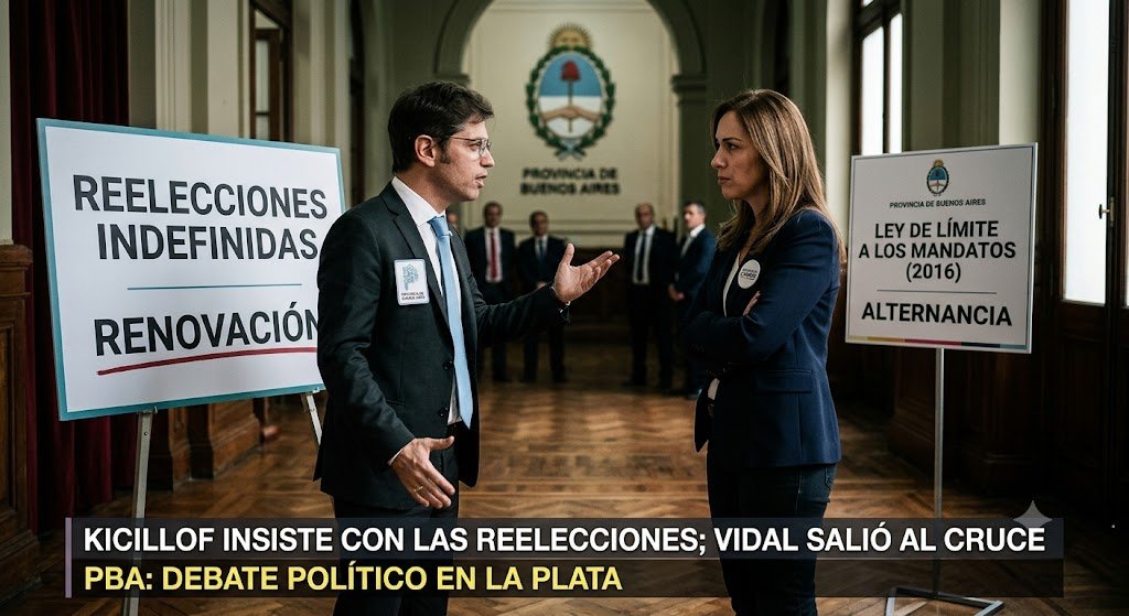 GusDeheza's tweet photo. ¿Renovación o eternidad en el cargo? Entrá al debate y dejá tu postura.

🔥 POLÉMICA EN LA PROVINCIA POR LAS REELECCIONES INDEFINIDAS

El debate por la reelección de intendentes, concejales y legisladores bonaerenses sumó un nuevo capítulo tenso.

📌 Axel Kicillof pidió que la Legislatura debata la derogación de la ley que limita los mandatos, sosteniendo que en los municipios la cercanía con el vecino permite al pueblo elegir o castigar libremente a sus dirigentes.

📌 María Eugenia Vidal, impulsora de la norma en 2016, reapareció para cruzarlo duro y acusarlo de "gobernar para sus amigos y no para la gente".

💬 ¿Qué opinás vos? ¿Tiene que haber un límite de años para un intendente o la gente debería poder votarlo las veces que quiera?

👇 Dejá tu opinión en los comentarios.

#BuenosAires #PBA #Kicillof #Vidal #PolíticaArgentina #DebatePolitico #Intendentes #Moron