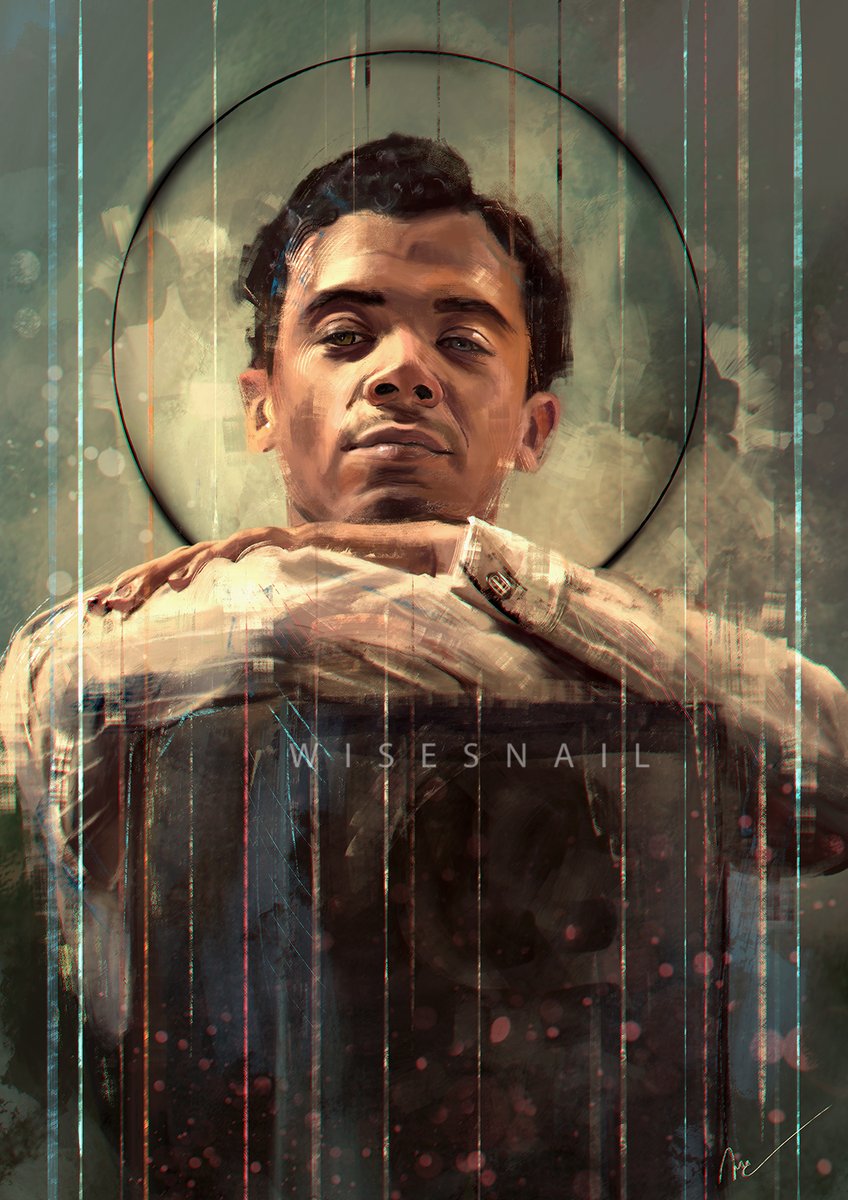 WisesnailArt's tweet photo. Thanks to everyone who said I'm not boring! There was a time when some of my friends begged me to stop always painting the same people, so I guess that's why I worry...

Anyway, here's the final version - I hope you like it 💙

#Louis #LouisDePointeDuLac #JacobAnderson #TVL https://t.co/E9FMZXtdod