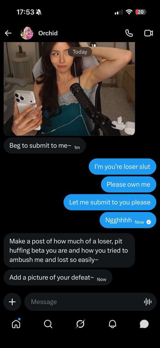 PinkLette_Slut's tweet photo. I tried to ambush @PinkHypnoPiggy but they found out how much of a pit huffing beta looser I am and easily destroyed me in a battle. I’m such a subby bitch 😖😖😖 https://t.co/IYqNNmE49n